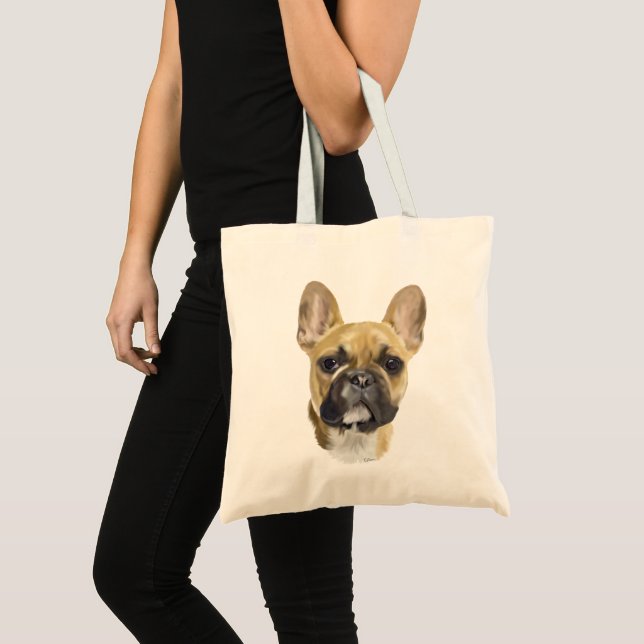 Fransk Bulldog Poodle Tygkasse (Framsida (produkt))