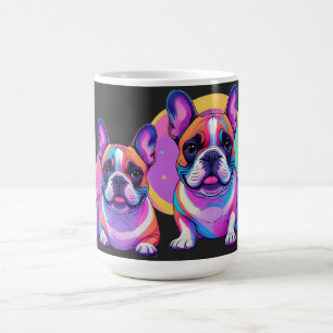 Fransk Bulldog Popart French Bulldog Kaffemugg
