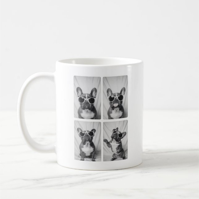 Fransk Bulldog Porträtt Kaffemugg (Vänster)