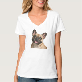 Fransk Bulldog Porträtt Kvinnors T-Shirt