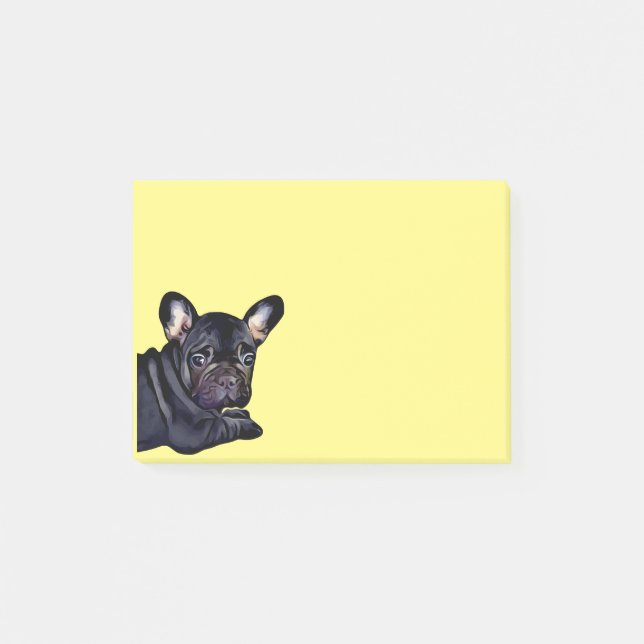 Fransk Bulldog Post it Note Post-it Block (Framsida)