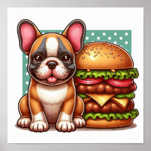 Fransk Bulldog Poster