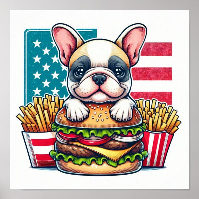 Fransk Bulldog Poster (Framsidan)