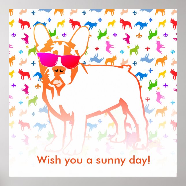 Fransk Bulldog Poster (Framsidan)