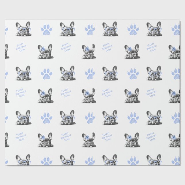 Fransk Bulldog  Presentpapper (Seam)