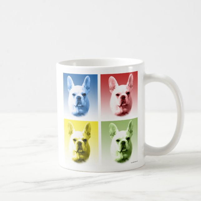 Fransk Bulldog-pupp Kaffemugg (Höger)