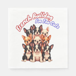 Fransk Bulldog Puppies för en Hundägare Frenchie Pappersservett