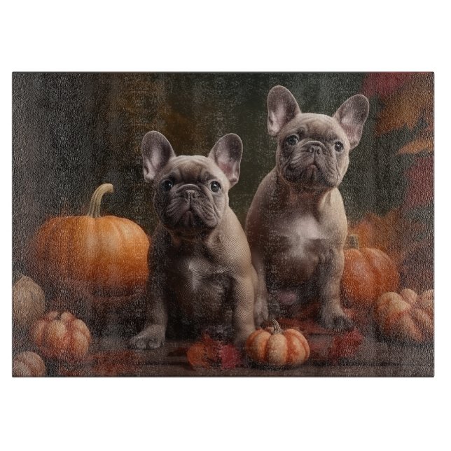 Fransk Bulldog Puppy Autumn Delight Pumpkin (Framsidan)