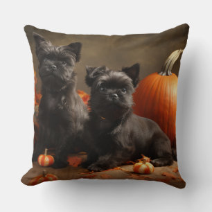 Fransk Bulldog Puppy Autumn Delight Pumpkin Kudde