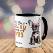 Fransk Bulldog Puppy du gör mitt Svan Wag