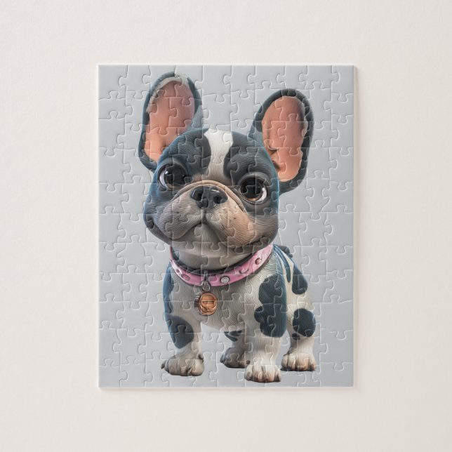 Fransk Bulldog  Pussel (Vertikal)