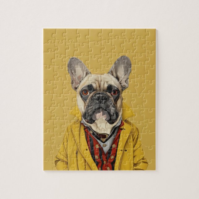 Fransk Bulldog Pussel (Vertikal)