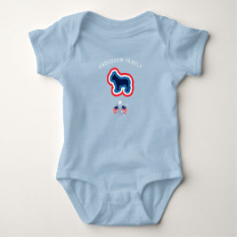 Fransk Bulldog Red White och Blue 4 juli Hund T Shirt