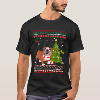 Fransk Bulldog Reindeer jul 2020 Träd Julafton G T Shirt