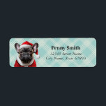 Fransk Bulldog-Returetiketter Returadress Etikett<br><div class="desc">Den här bilden är upphovsrättsskyddad av Lee ArtHaus</div>