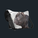 Fransk Bulldog Rickshaw Kurir Väska<br><div class="desc">lägga till text eller ladda upp en egen bild</div>