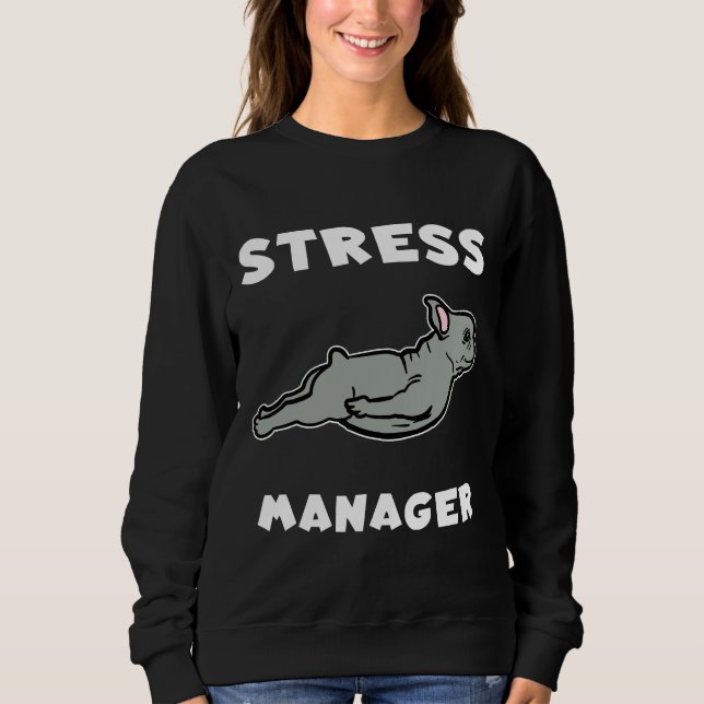 Fransk Bulldog-Roligt T Shirt (Framsida)