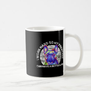 Fransk Bulldog-Roligten citerar Ord Cute Kaffemugg