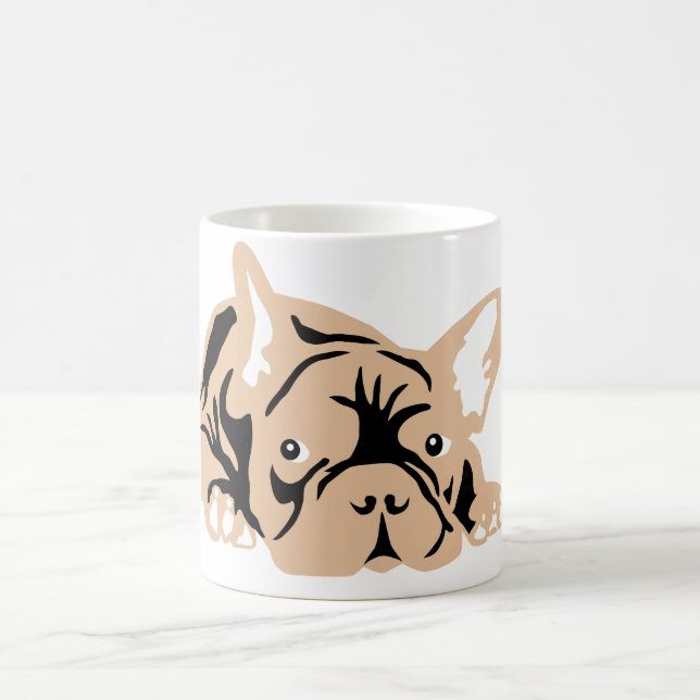 Fransk Bulldog rose Magisk Mugg (Center)