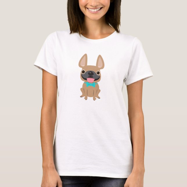 Fransk Bulldog Shirt Tee (Framsida)