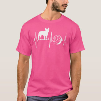 Fransk Bulldog Shirt Volleyball Älskare Bulldog Kä T