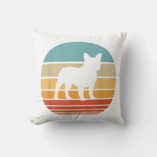 Fransk Bulldog Silhouette 60-tal 70-tal Gift Hund Kudde