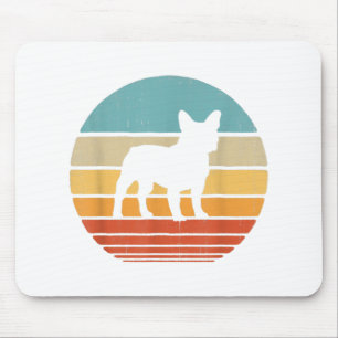 Fransk Bulldog Silhouette 60-tal 70-tal Gift Hund Musmatta