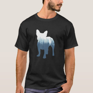 Fransk Bulldog Silhouette Frenchie Hund Utomhus Na T Shirt