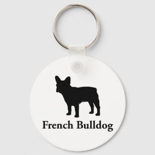 Fransk Bulldog Silhouette Nyckelring