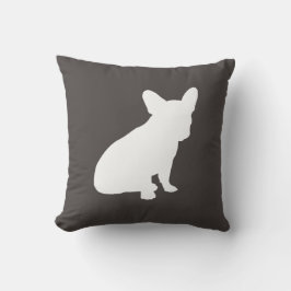 Fransk Bulldog Silhouette Party Kudde