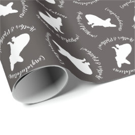 Fransk Bulldog Silhouette Party Presentpapper