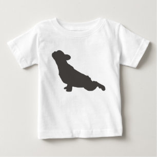 Fransk Bulldog Silhouette Yoga Pose T Shirt