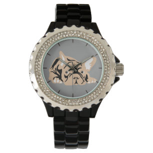 Fransk Bulldog Silhuett Armbandsur
