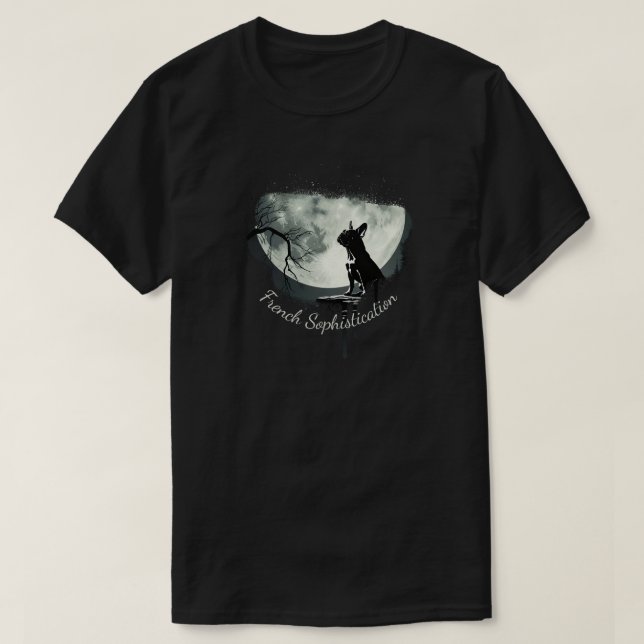 Fransk Bulldog-sophisticering T Shirt (Design framsida)