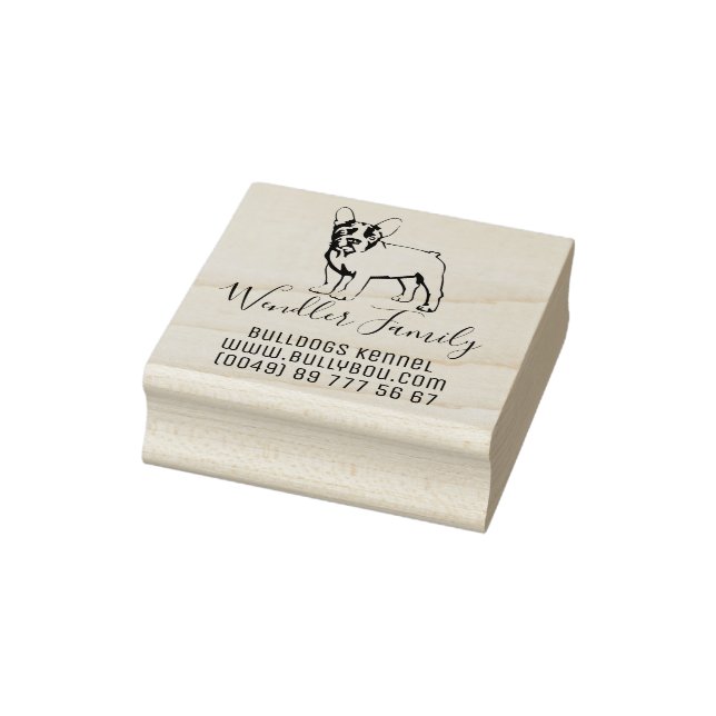 Fransk Bulldog Speciellare frimärke Stämpel (Stämpel)