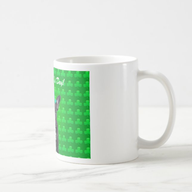 Fransk Bulldog-St patrick's day Kaffemugg (Höger)