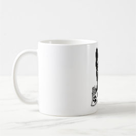 Fransk Bulldog Stencil Personlig Kaffemugg