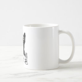 Fransk Bulldog Stencil Personlig Kaffemugg