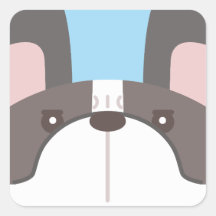 Fransk Bulldog Sticker