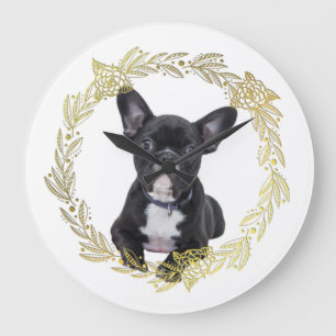 Fransk Bulldog Stor Klocka