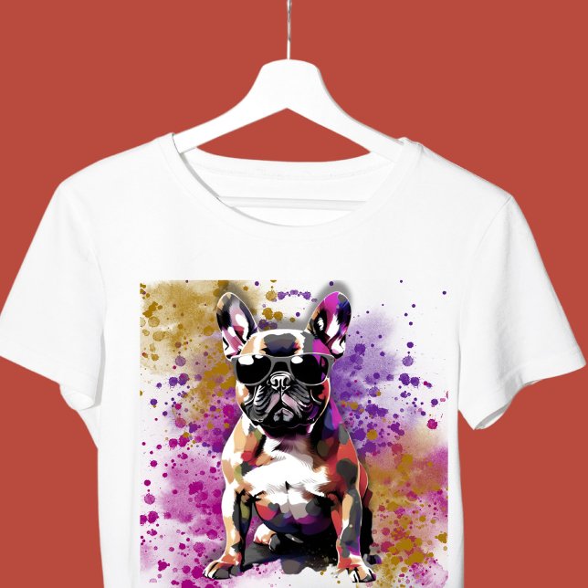 Fransk Bulldog Streetwear T Shirt (Skapare uppladdad)