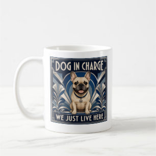 Fransk Bulldog styre huset. Kaffemugg