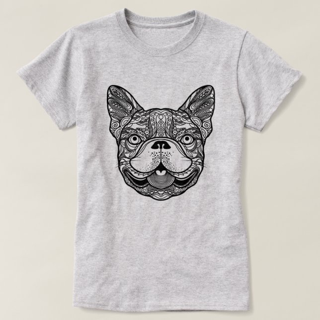 Fransk Bulldog T Shirt (Design framsida)