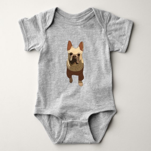 Fransk Bulldog T Shirt (Framsida)