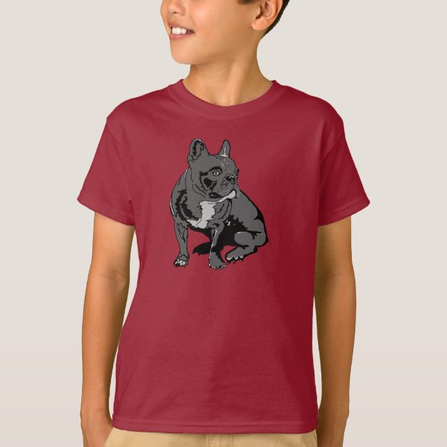 Fransk bulldog t-shirt (Framsida)