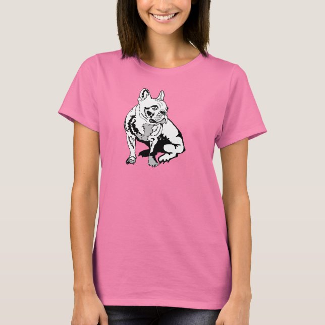 Fransk bulldog t-shirt (Framsida)