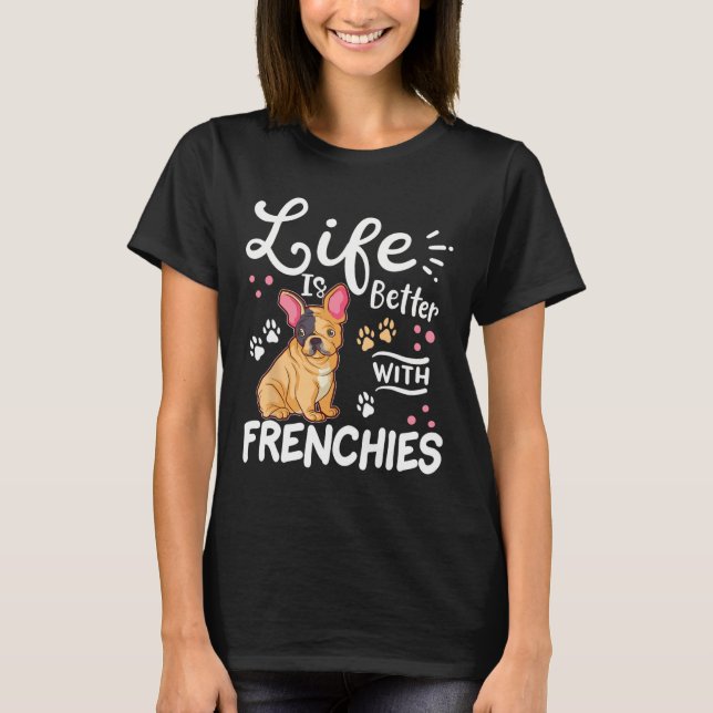 Fransk Bulldog T Shirt (Framsida)