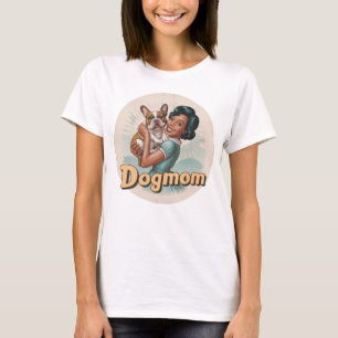 Fransk Bulldog T-shirt Dogmamma doglover retro
