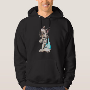 Fransk Bulldog Tattoo I Kärlek Mamma Hund Mors dag Hoodie