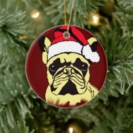 Fransk Bulldog Tecknad Ornament